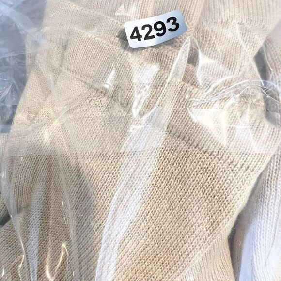 J Jill Cardigan Sweater Linen Women Large Tan Oatmeal Long 3/4 Sleeve - Picture 7 of 7